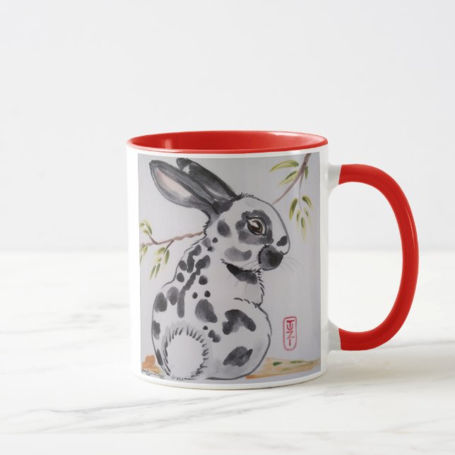 Engelska Spot Bunny Rabbit Design Mugg av Tuzi (Höger)
