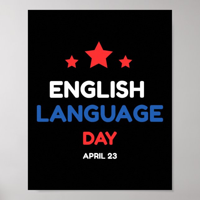 Engelska språkdagen poster (Framsidan)