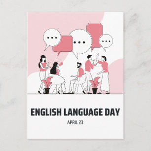 Engelska språkdagen vykort