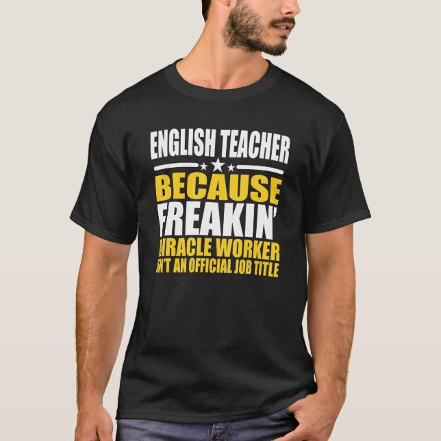 Engelska Språklärare för kollega T Shirt (Framsida)