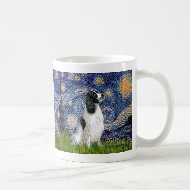 Engelska Springer 7 - Starry Night Kaffemugg (Höger)