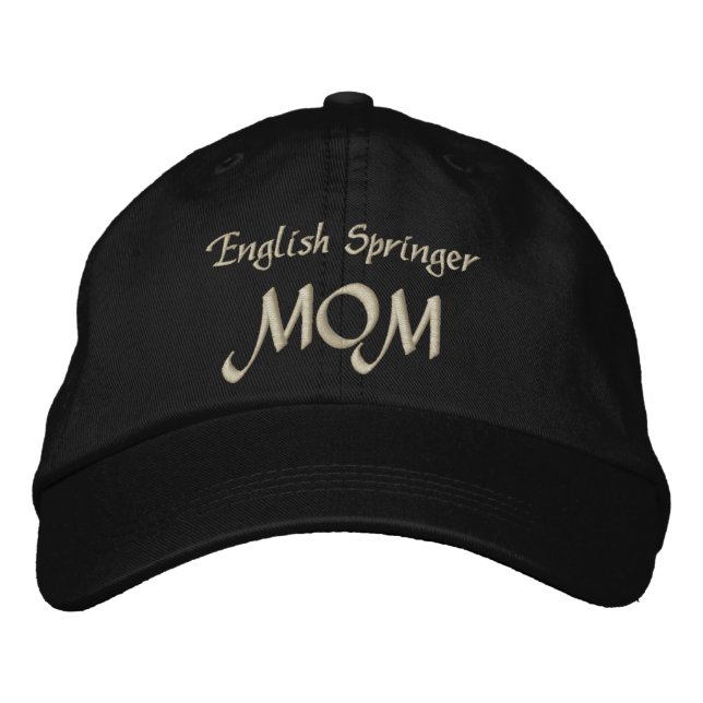 Engelska Springer Mamma Gifts Broderad Keps (Framsida)