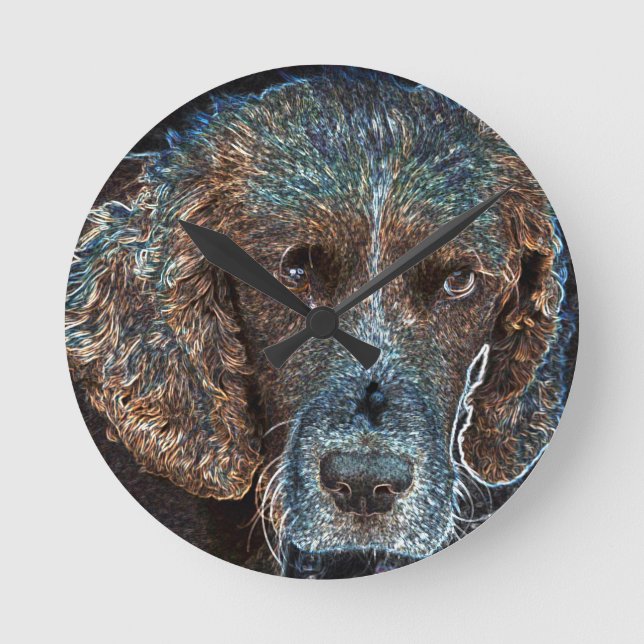 Engelska Springer Rund Klocka (Framsida)