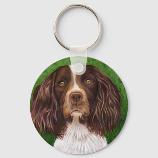 Engelska Springer Spain Hund Art - Major Nyckelring
