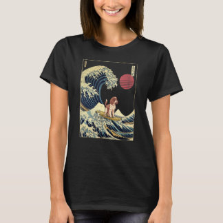 Engelska Springer Spain Japansk Kanagawa Wave S T Shirt