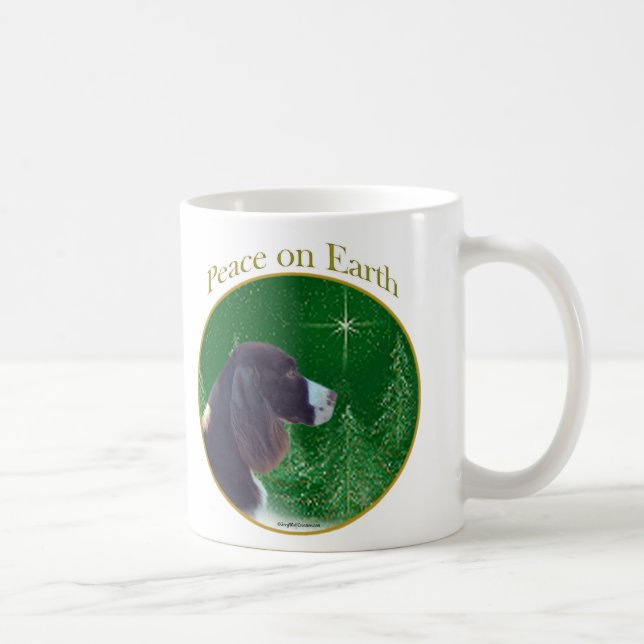 Engelska Springer Spain (lever) Peace Kaffemugg (Höger)