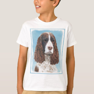 Engelska Springer Spain Painting Original Hund Art T Shirt