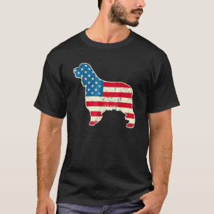 Engelska Springer spanel 4:e juli Manar Usa Ameri T Shirt