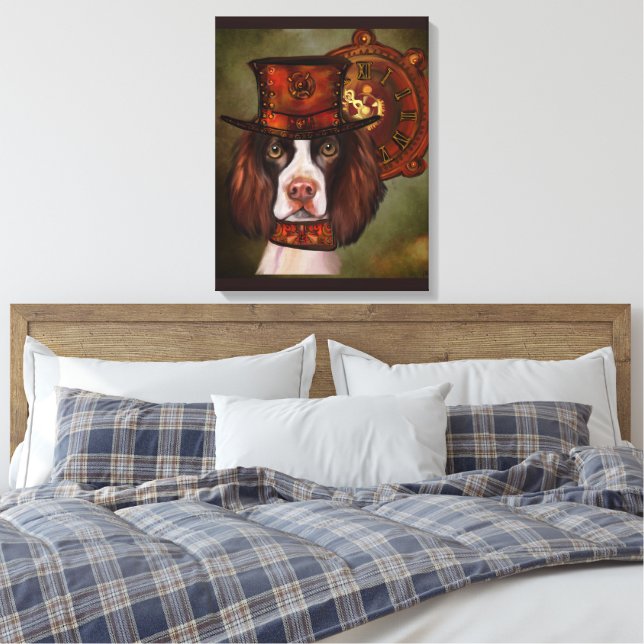 Engelska Springer spanel Canvastryck (Insitu (sovrum))