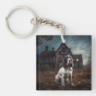 Engelska Springer spanel Halloween Scary