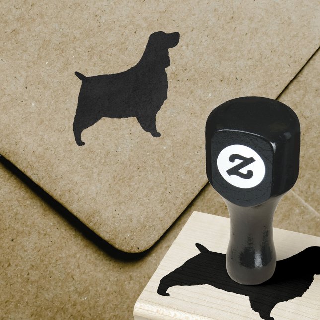 Engelska Springer spanel Hund aveln Silhouette Stämpel (Skapare uppladdad)