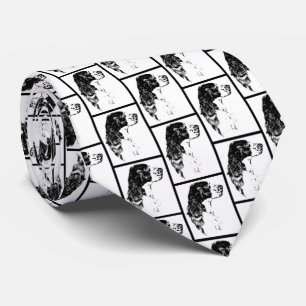 Engelska Springer spanel Hund Black White Art Slips