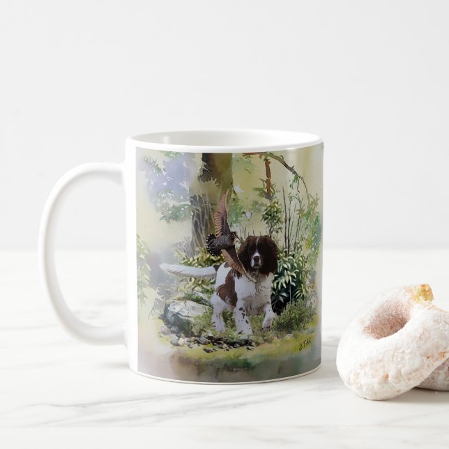 Engelska Springer spanel Kaffemugg (Med munk)