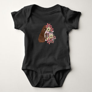 Engelska Springer spanel med blommor T Shirt