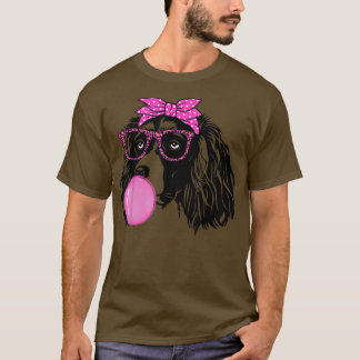 Engelska Springer spanel med bubbelgum bandana g T Shirt