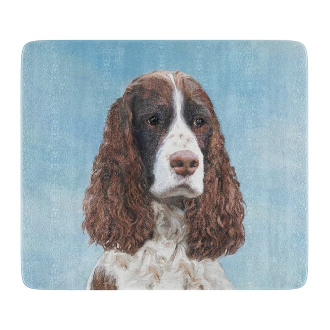 Engelska Springer spanel Painting Original Hund Ar (Framsidan)