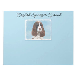 Engelska Springer spanel Painting Original Hund Ar Anteckningsblock