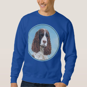 Engelska Springer spanel Painting Original Hund Ar Lång Ärmad Tröja