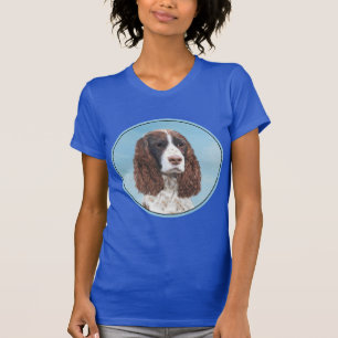 Engelska Springer spanel Painting Original Hund Ar T Shirt