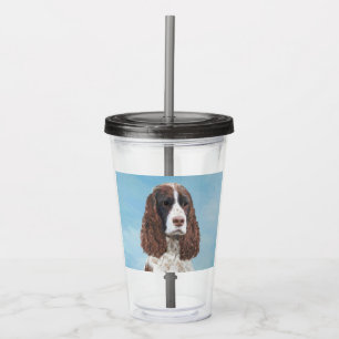 Engelska Springer spanel Painting Original Hund Ar Take Away Mugg