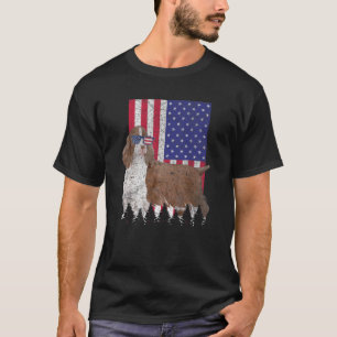 Engelska Springer spanel Patriotic Hund USA T Shirt