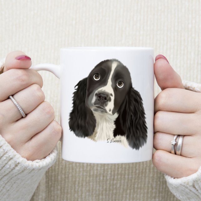 Engelska Springer spanel Puppy Kaffemugg (Skapare uppladdad)
