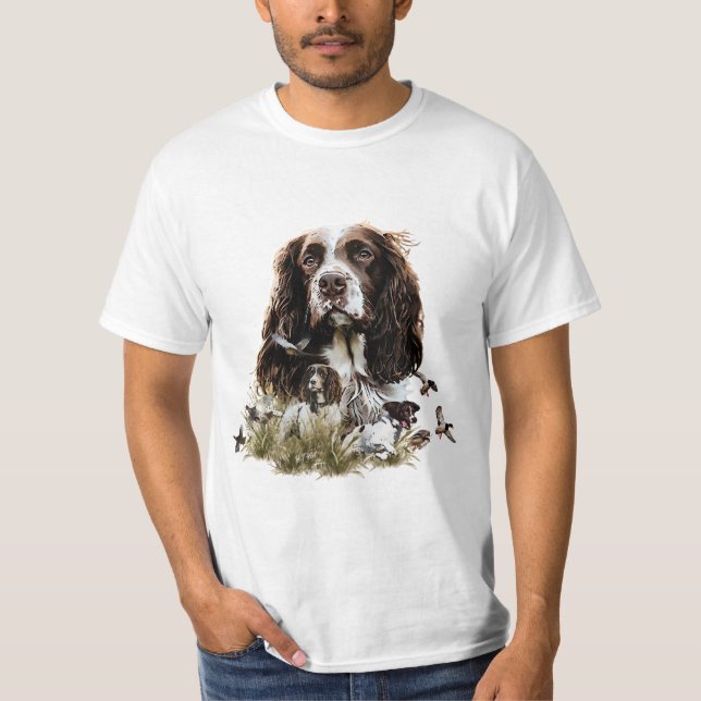 Engelska Springer spanel T Shirt (Framsida)