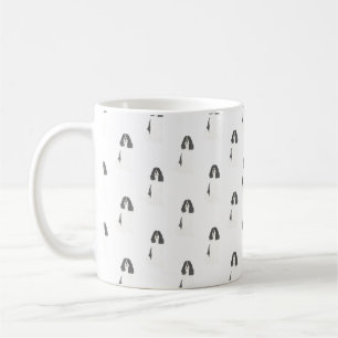 Engelska Springer-spanelen (Black & White) Kaffemugg