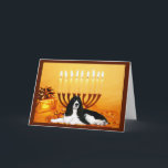 Engelska Springer-spanelen Chanukah Card Menorah Helgkort<br><div class="desc">Att minnas familj och vänner under Chanukah-säsongen är ett underbart sätt att få behålla i kontakt med de människor du kärlek och bryr dig om. Jag skapat dessa hund Chanukah-kort med kärlek och omsorg, och jag är säker på att alla som kärlek hundar är glada över att få dem. Du...</div>