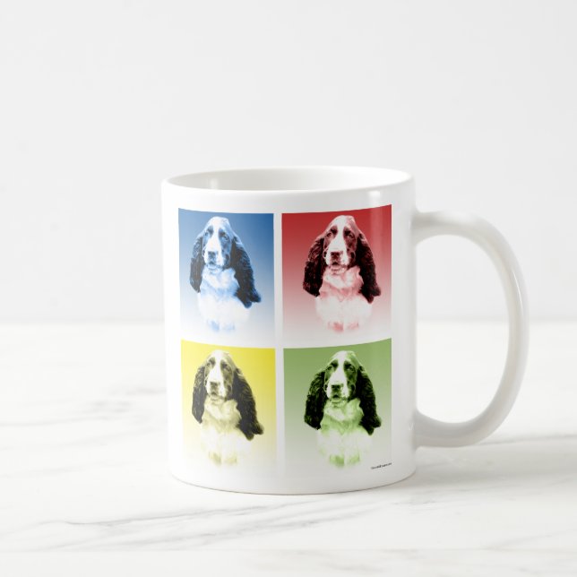 Engelska Springer Spanelsk Pop Kaffemugg (Höger)