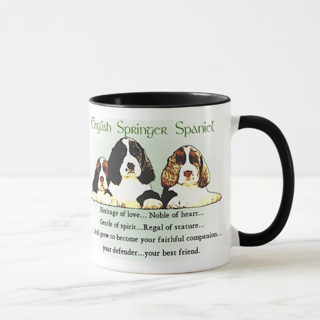 Engelska Springer Spaniel Gifts Mugg (Höger)