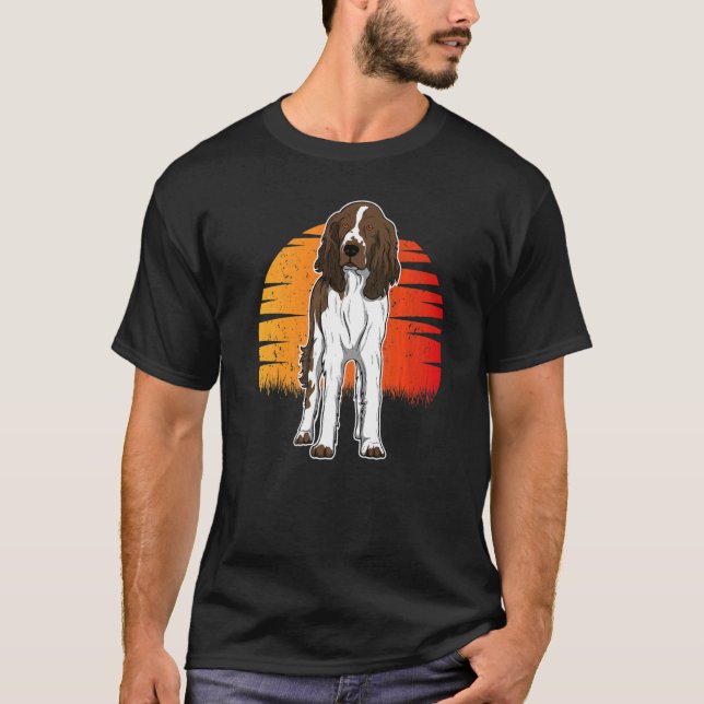 Engelska Springer Spaniel Hund aveln 169 T Shirt (Framsida)
