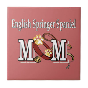 Engelska Springer Spaniel Mamma Gifts Kakelplatta