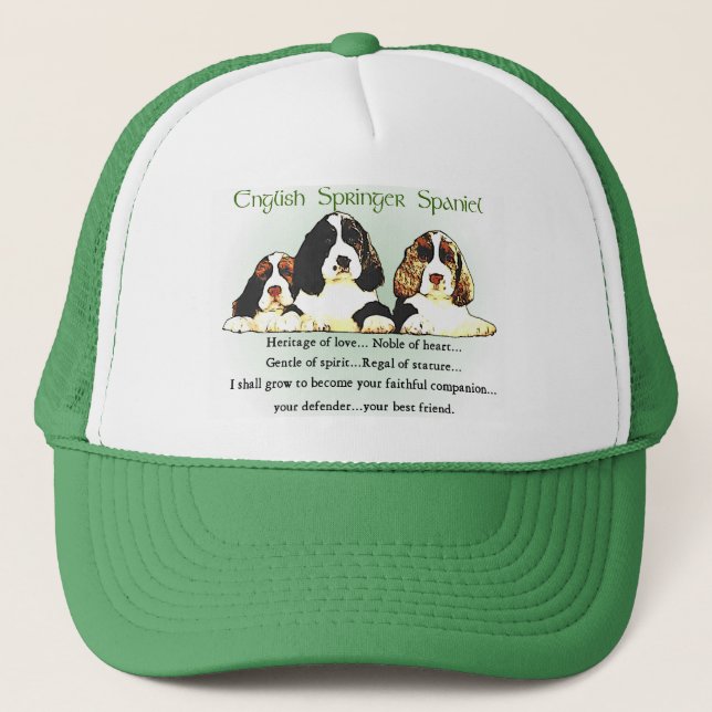Engelska Springer Spaniel presenter Keps (Framsida)