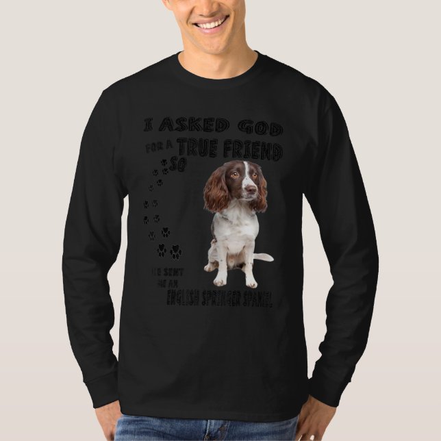 Engelska Springer Spaniel Quote Mamma Pappa Print, T Shirt (Framsida)