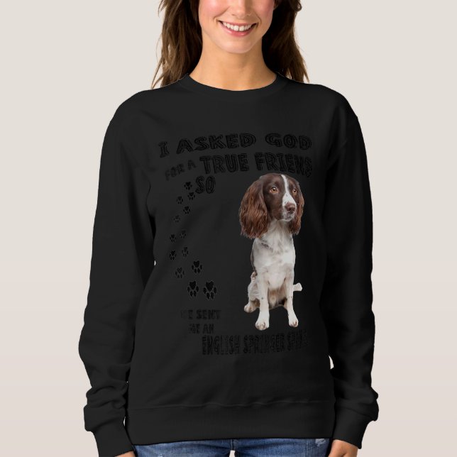 Engelska Springer Spaniel Quote Mamma Pappa Print, T Shirt (Framsida)