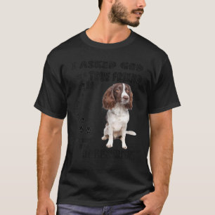 Engelska Springer Spaniel Quote Mamma Pappa Print, T Shirt