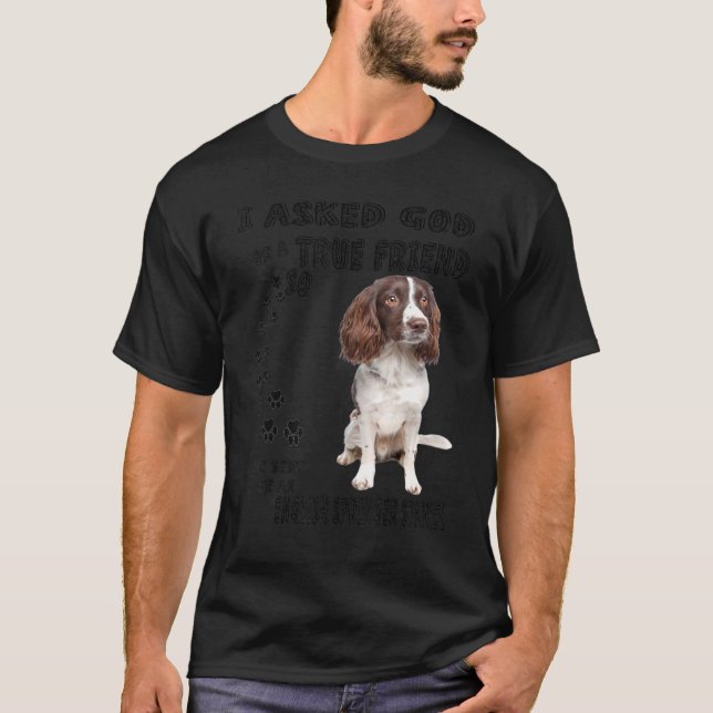 Engelska Springer Spaniel Quote Mamma Pappa Print, T Shirt (Framsida)