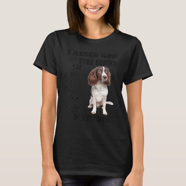 Engelska Springer Spaniel Quote Mamma Pappa Print, T Shirt (Framsida)