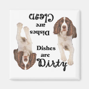 Engelska Springer spanjoren Älskare Dishwasher Ma Magnet