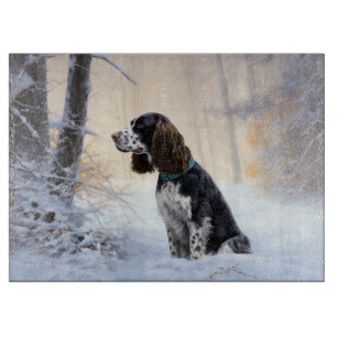 Engelska Springer-spanjoren Låt det snöa jul