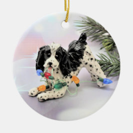 Engelska Springer Spanska Hund jul Ornament