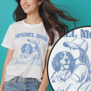 Engelska Springer Spanska Hund Mamma Social Klubb T Shirt