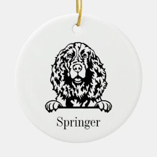 Engelska Springer Spanska hund ornament