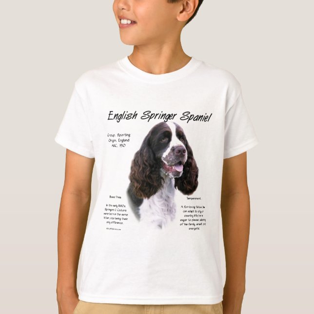 Engelska Springer Spanska (lever) Historik design Tröja (Framsida)