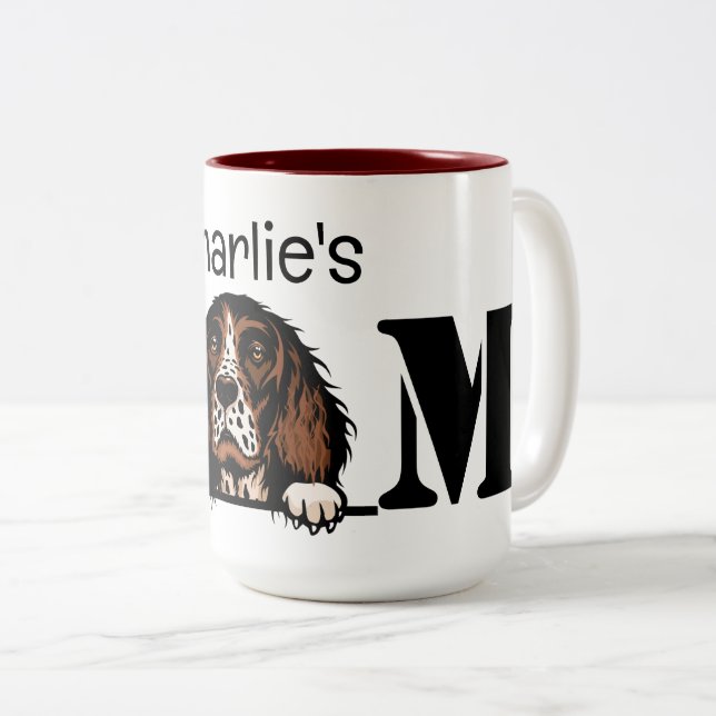 Engelska Springer Spanska Personligen Mamma Mugg (Framsida höger)
