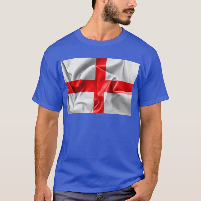 Engelska St Georges Kor Flagga T-shirt (Framsida)