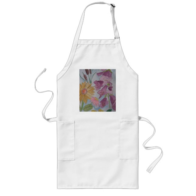 Engelska stugan Garden Apron Långt Förkläde (Framsidan)