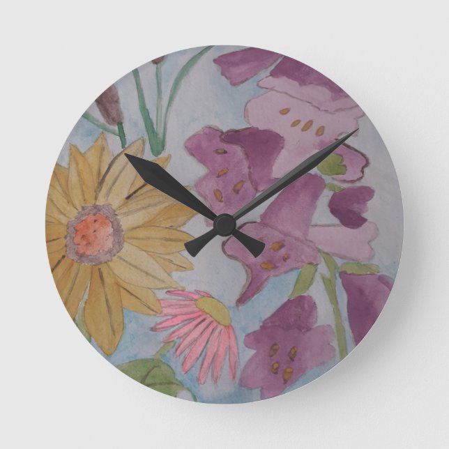 Engelska stugan Garden Clock Rund Klocka (Framsida)