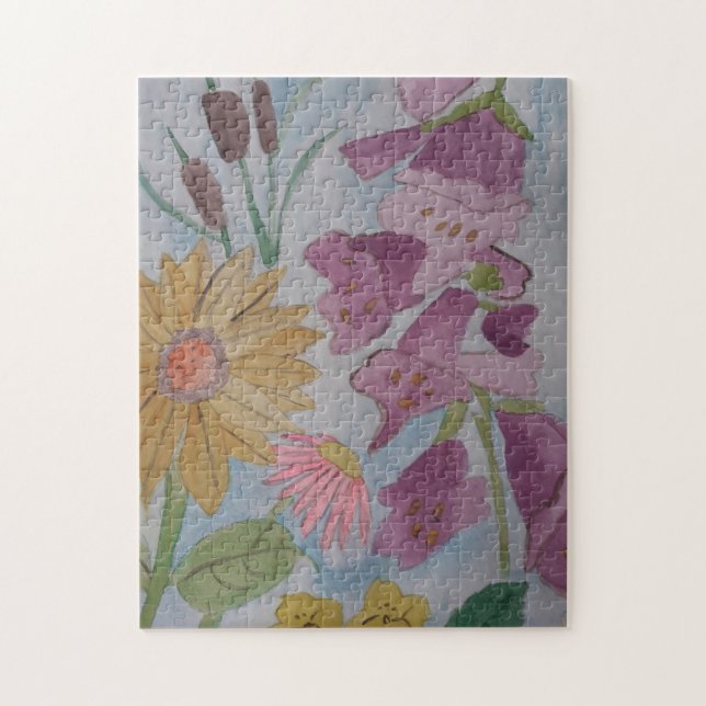 Engelska stugan Garden Jigszle Puzzle Pussel (Vertikal)